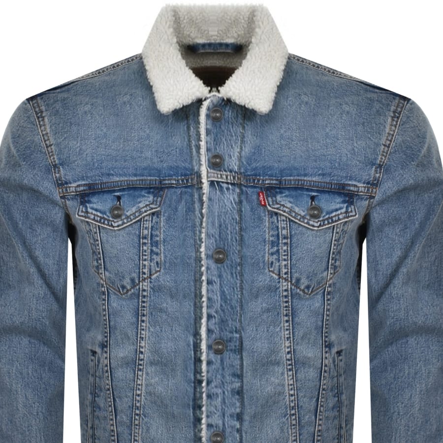 Levis lined denim jacket sales
